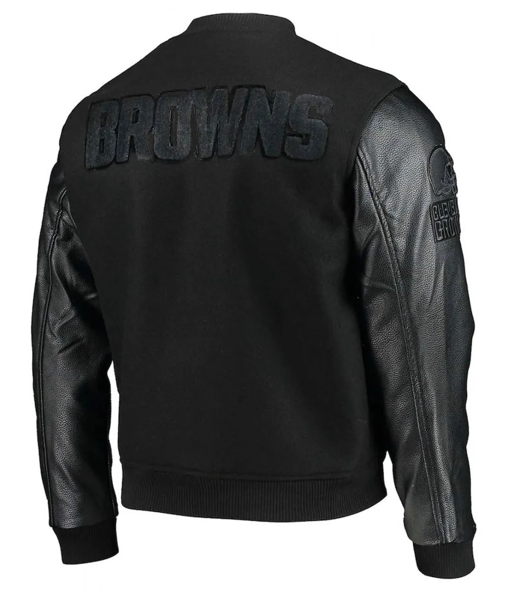 Varsity Cleveland Browns Black Jacket