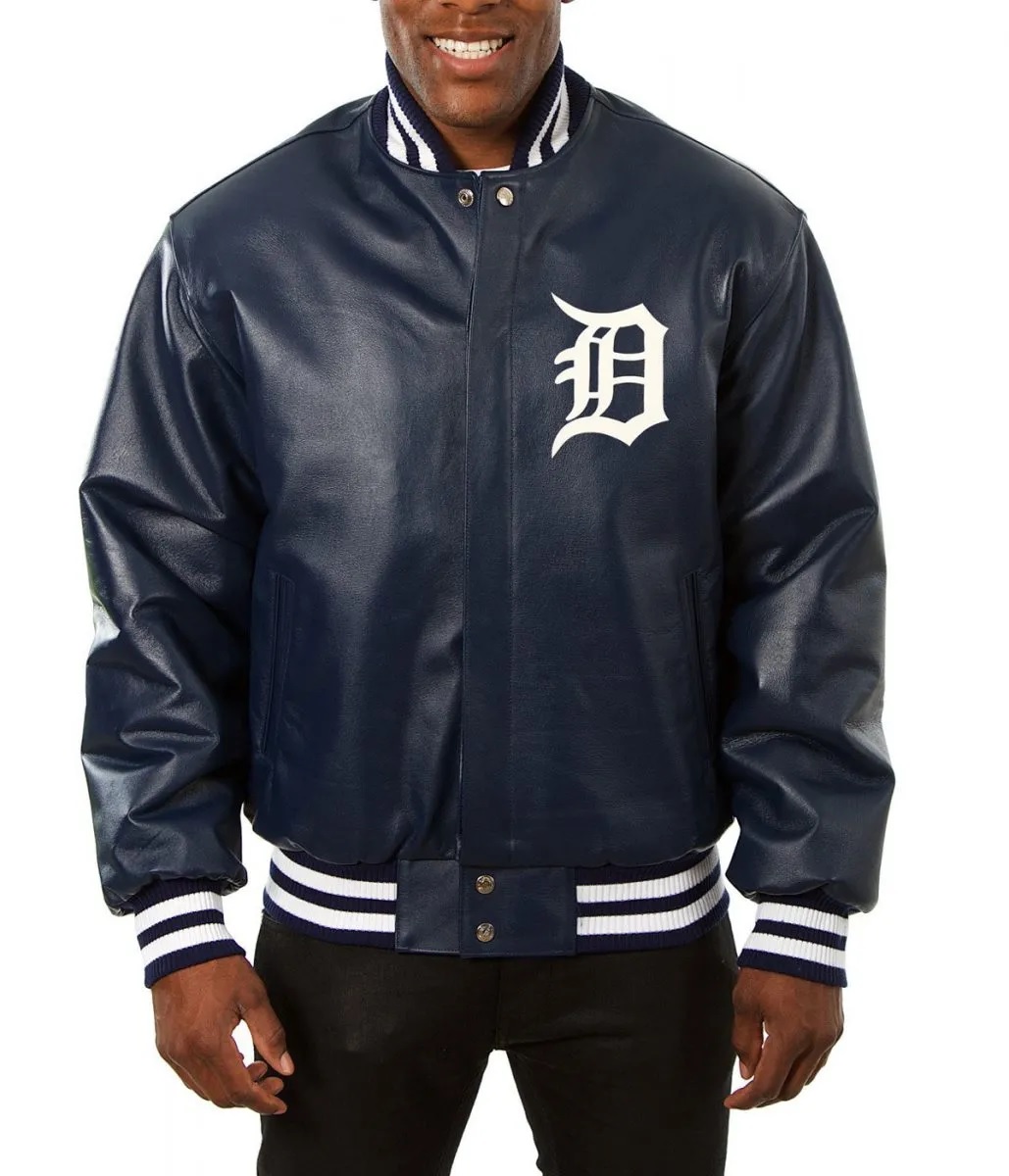 Detroit Tigers Varsity Leather Jacket