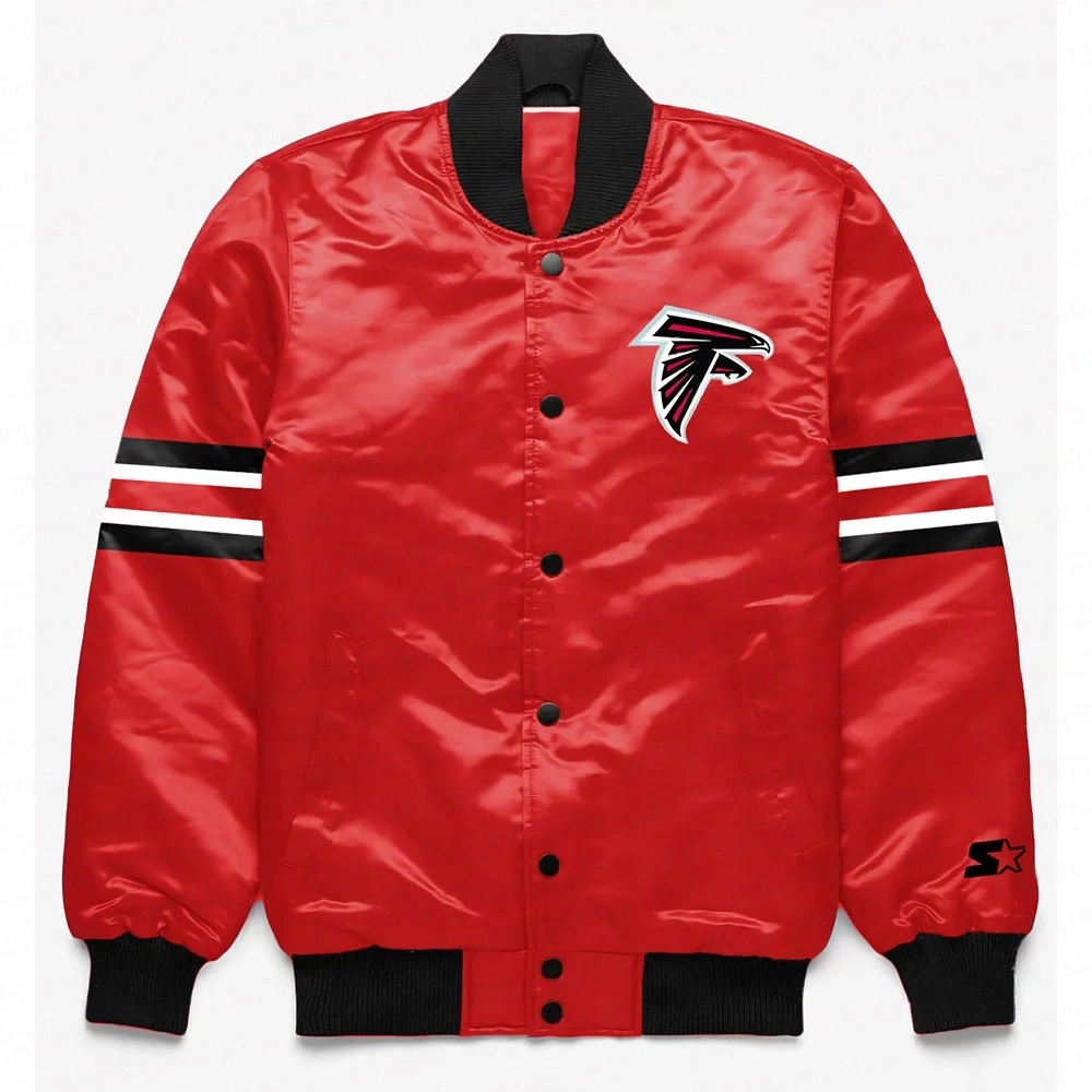 Atlanta Falcons Button Down Red Jacket