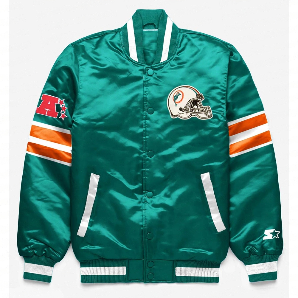 Miami Dolphins Exclusive Green Satin Jacket