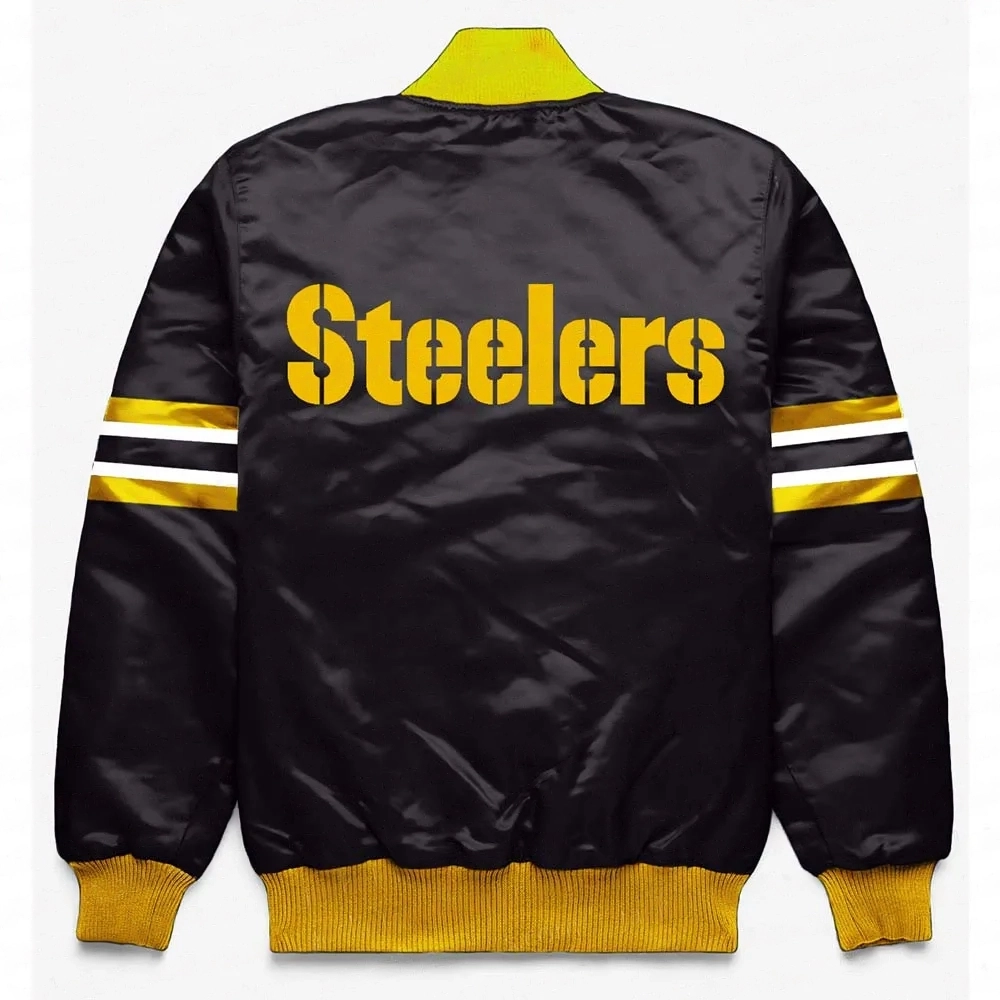 Pittsburgh Steelers Button Down Black Jacket