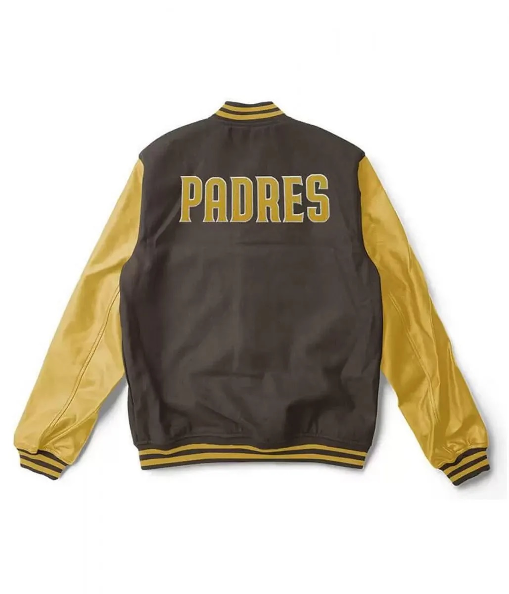Varsity San Diego Padres Brown and Yellow Jacket