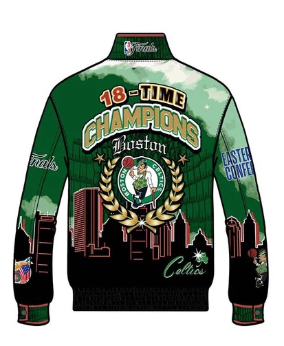 2024 Nba Champion Boston Celtics Full-Snap Jacket