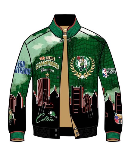 2024 Nba Champion Boston Celtics Full-Snap Jacket