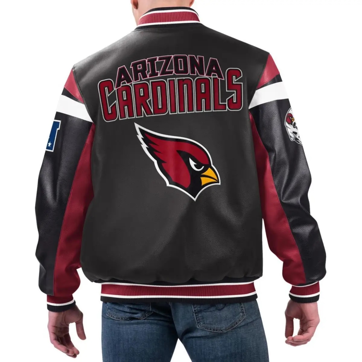 Arizona Cardinals G-lll Cardinals Faux Leather Jacket