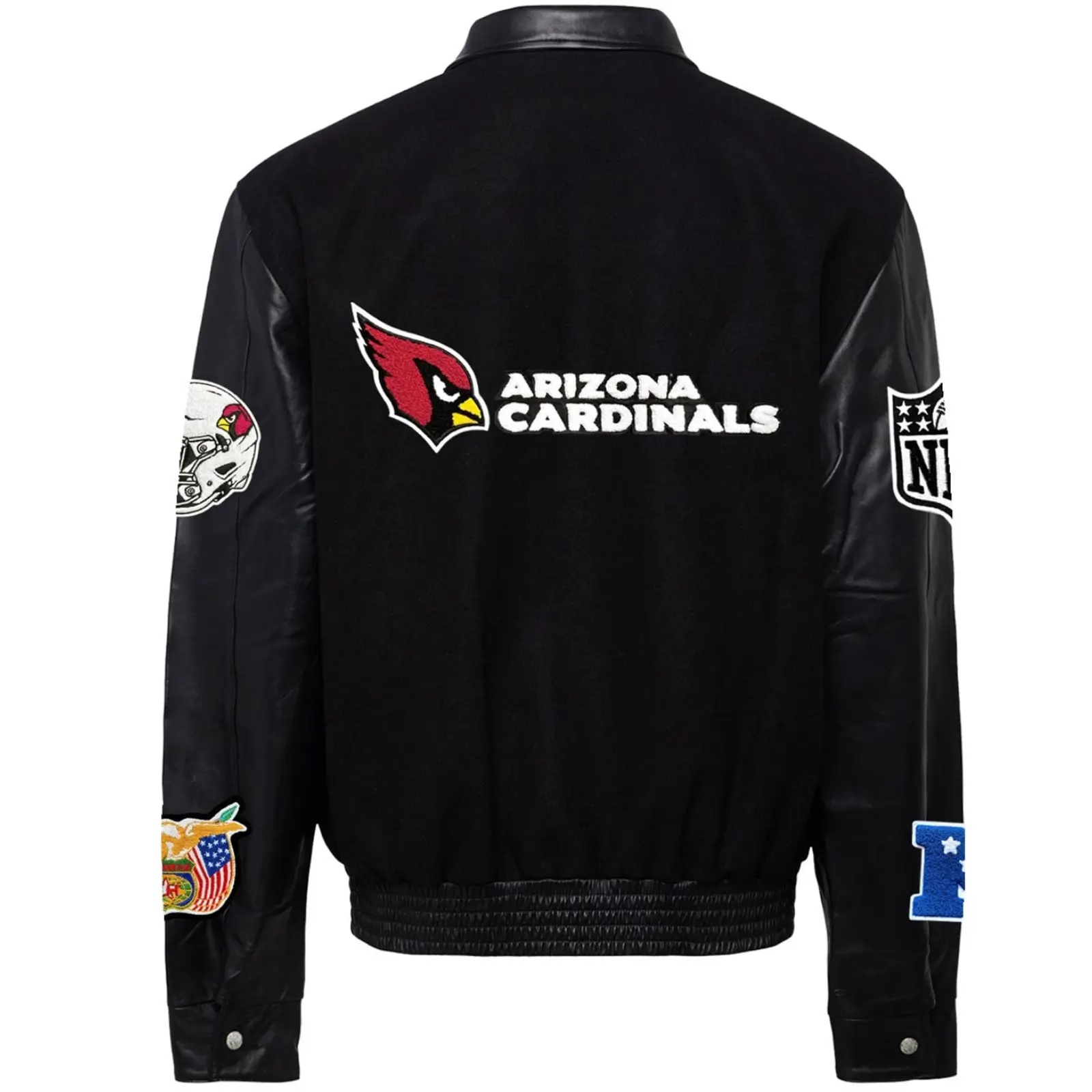 Arizona Cardinals Jeff Hamilton Wool and Leather Jacket