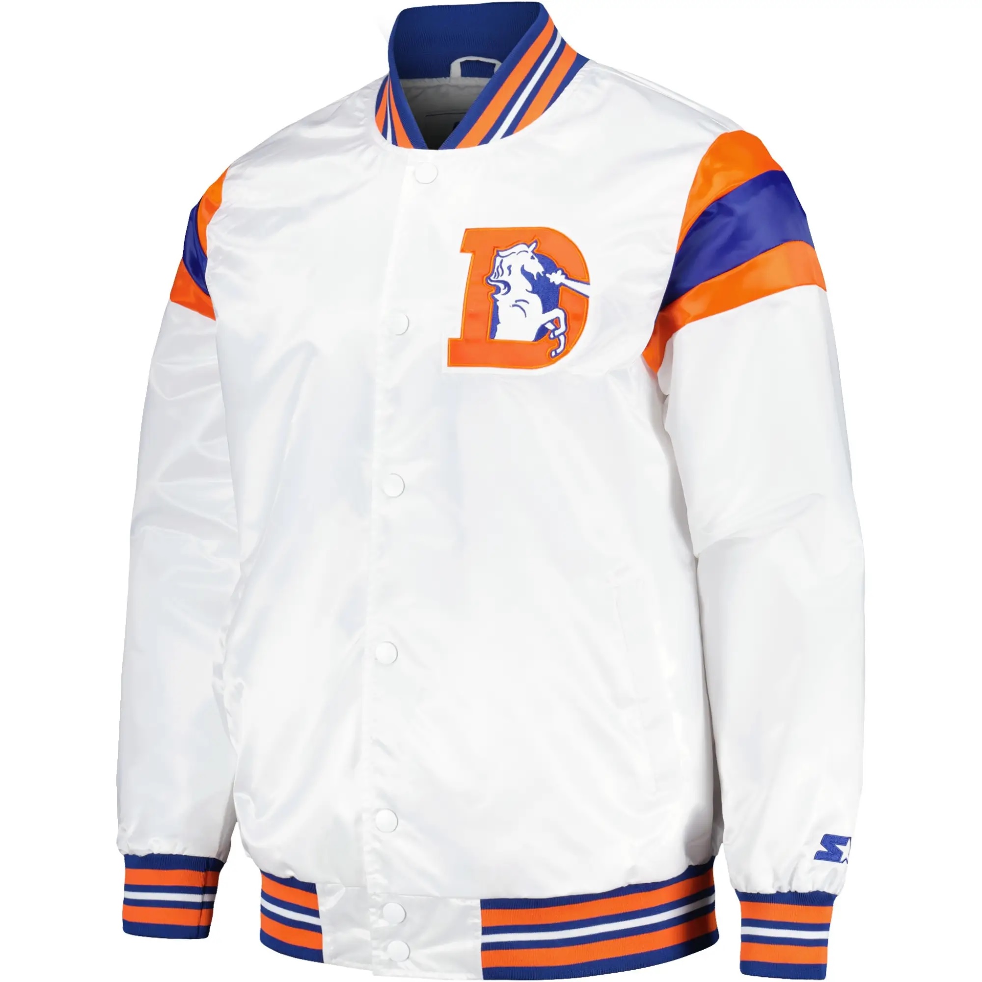 Denver Broncos Vintage Satin Varsity Jacket