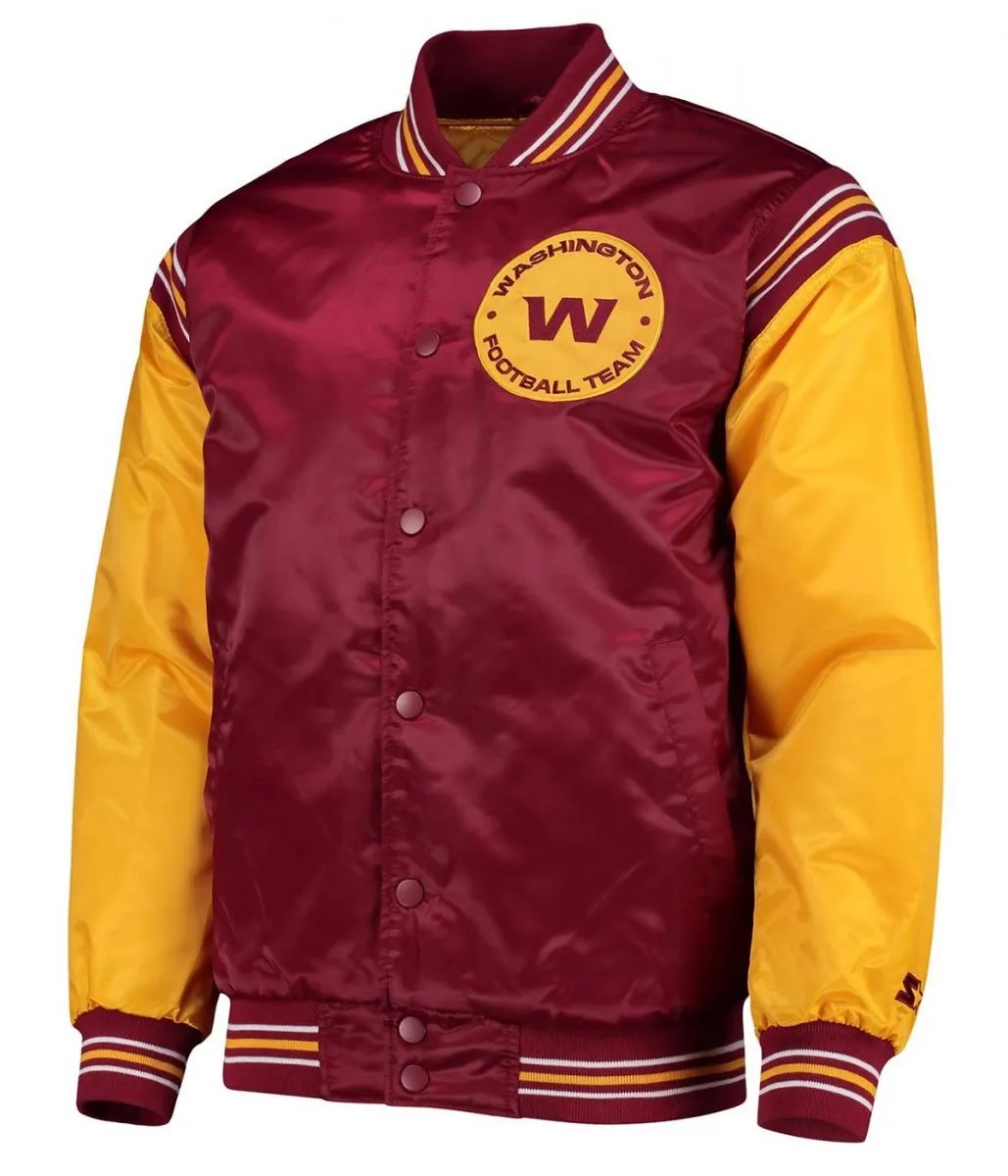 Enforcer Washington Commanders Burgundy and Gold Jacket