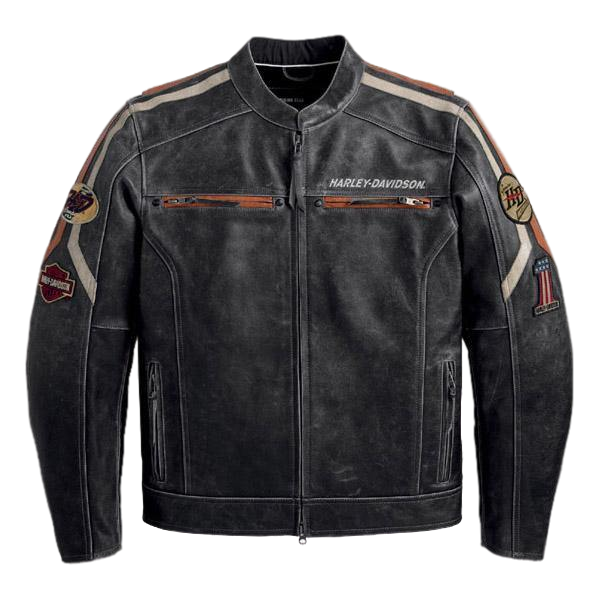 Harley Davidson Black Boxford Leather Jacket