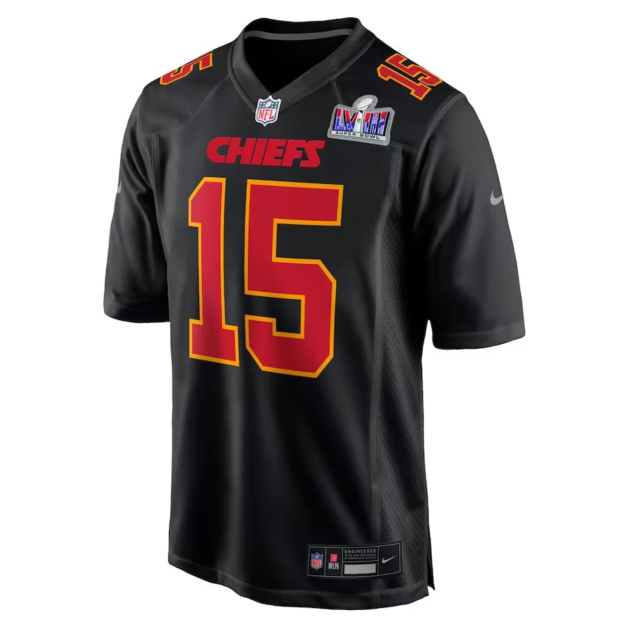 Kansas City Chiefs Black Super Bowl LVIII Game Jersey