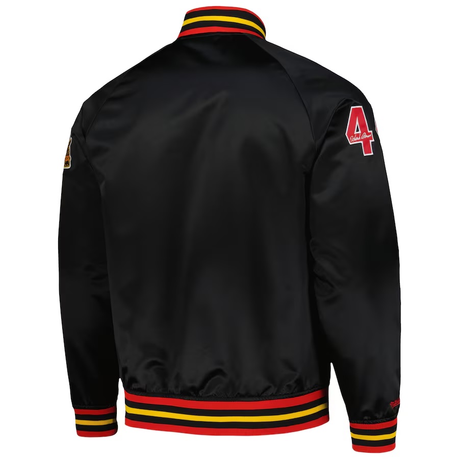 Milwaukee Braves Satin Raglan Full-Snap Jacket