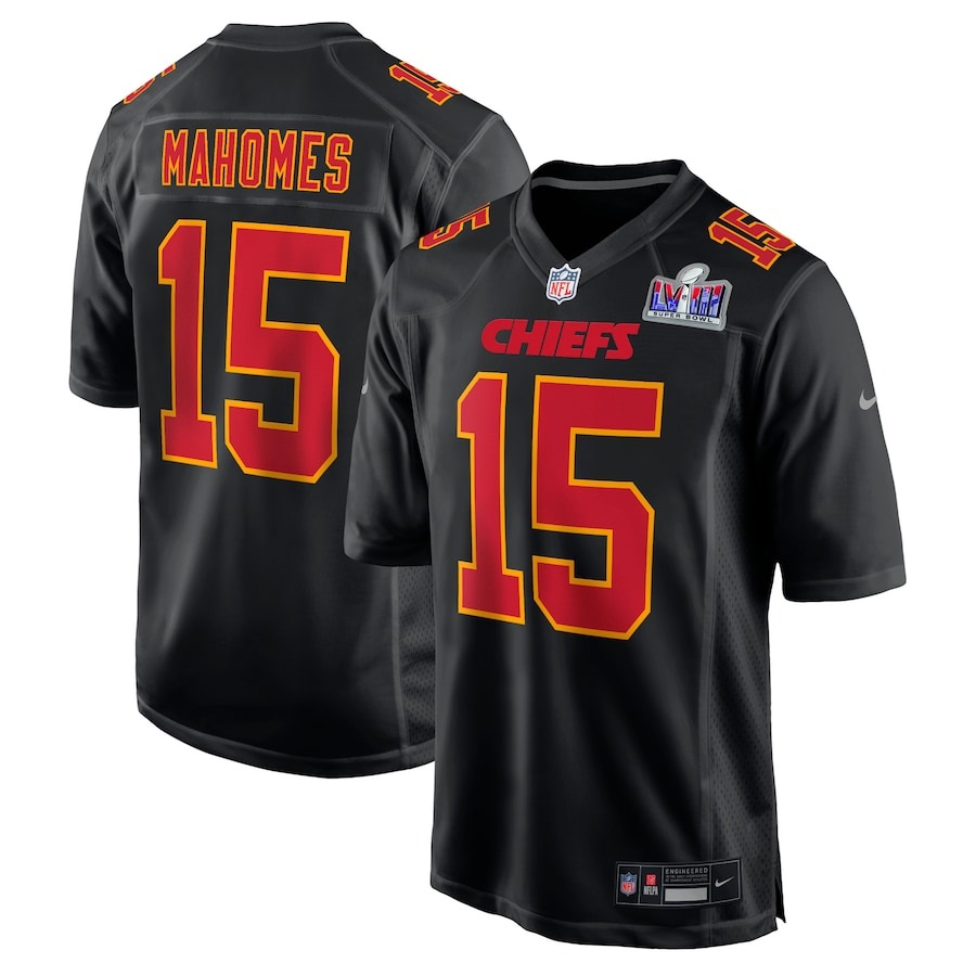 Kansas City Chiefs Black Super Bowl LVIII Game Jersey