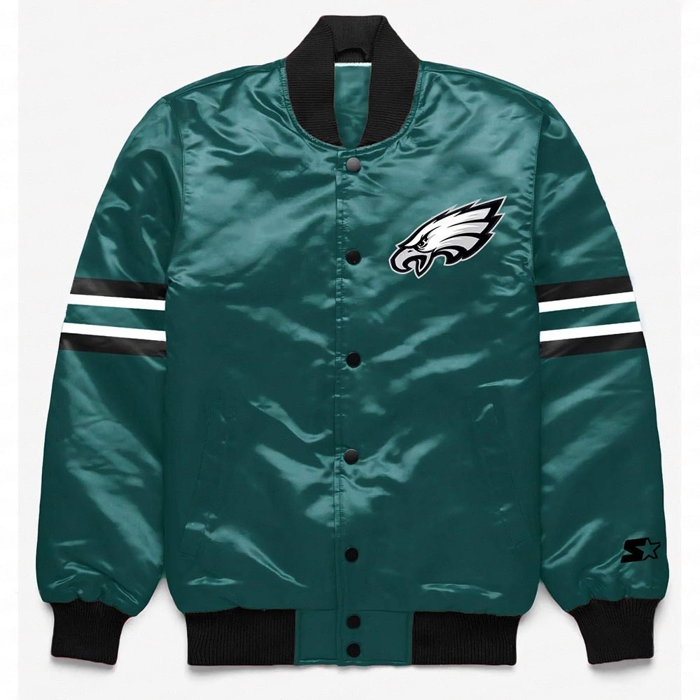 Philadelphia Eagles Button Down Green Jacket