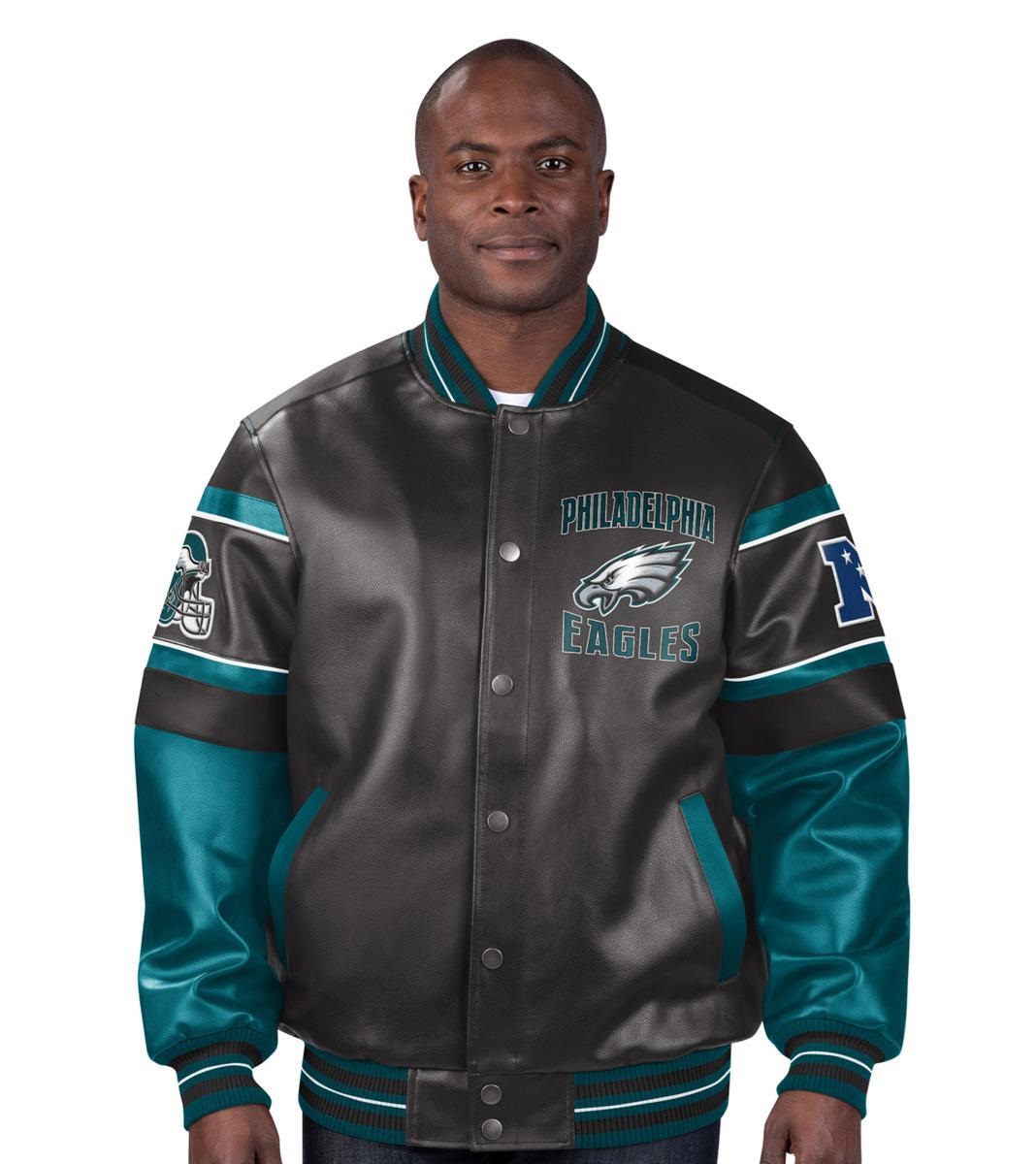 Philadelphia Eagles Leather Bomber Jacket