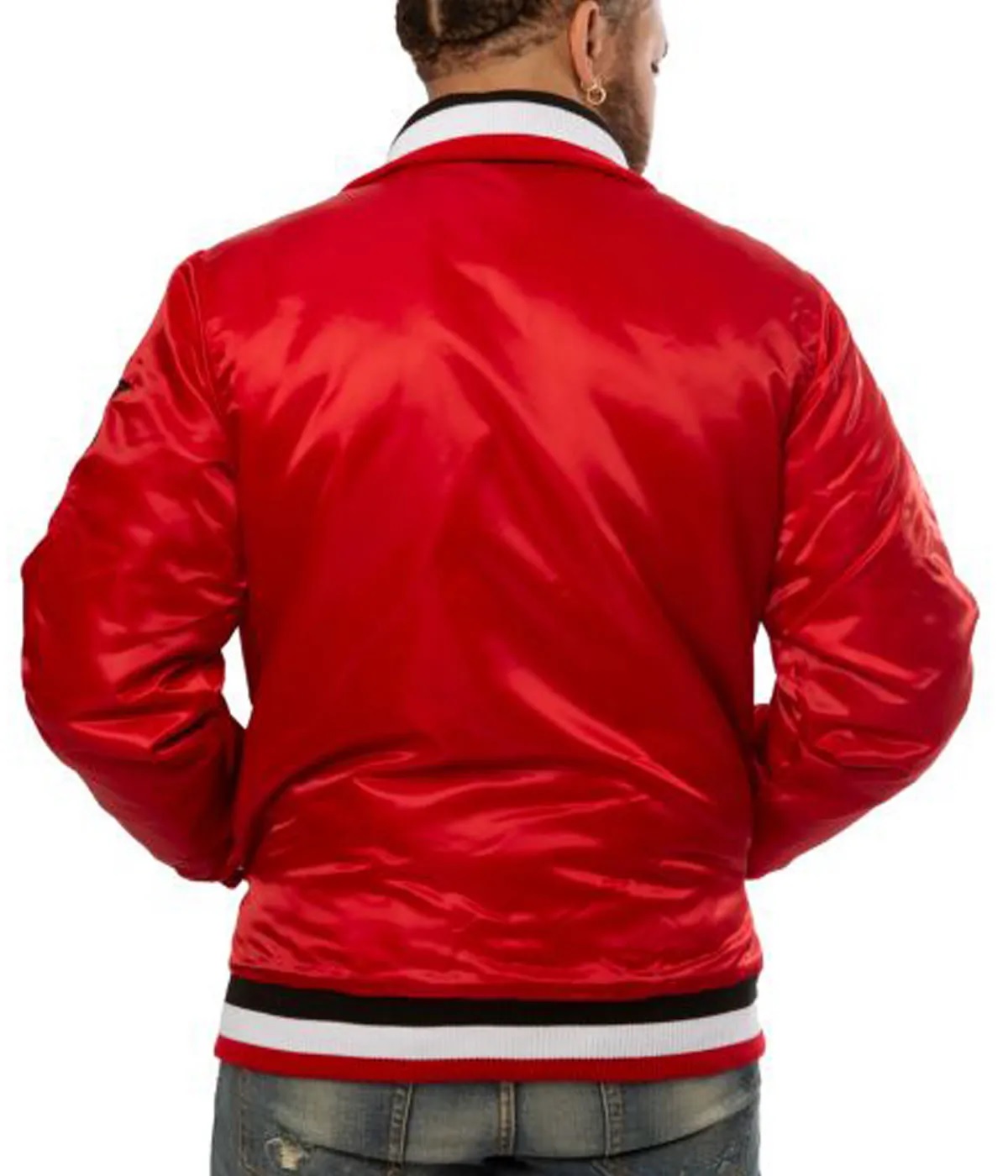 Portland Trailblazers Rip City Red Satin Jacket