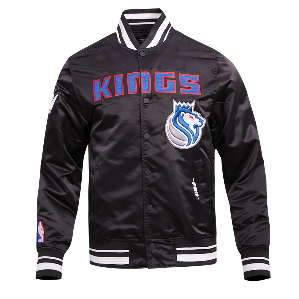 Sacramento Kings Chest 100 Yrs Of Royalty Rib Satin Jacket