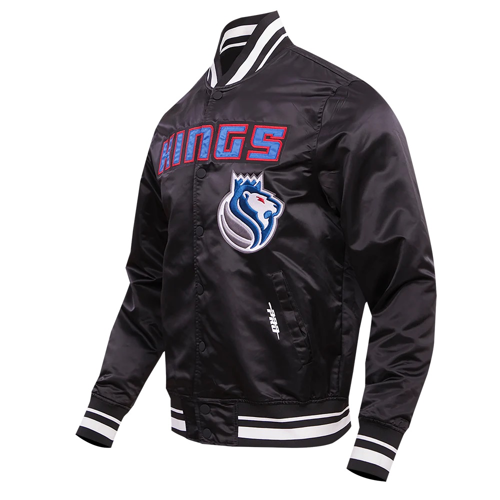 Sacramento Kings Chest 100 Yrs Of Royalty Rib Satin Jacket