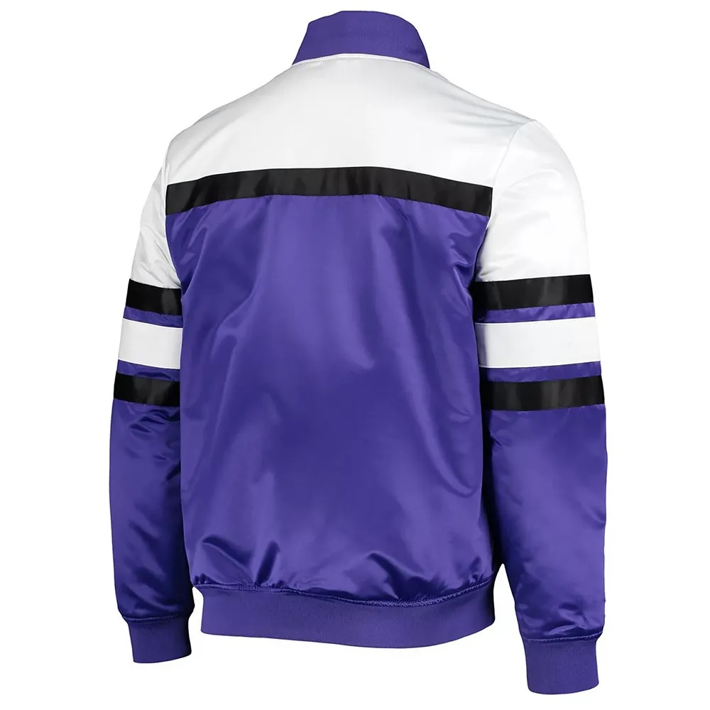 Sacramento Kings Hardwood Classics Script Satin Jacket