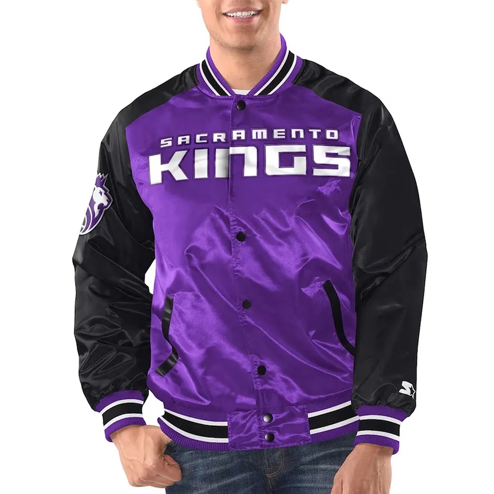 Sacramento Kings Renegade Varsity Satin Jacket