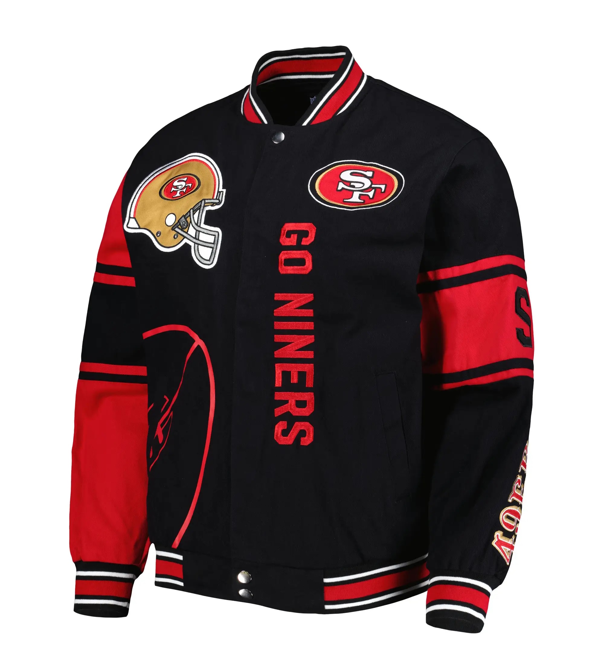 San Francisco 49ers JH Design Twill Full-Snap Jacket