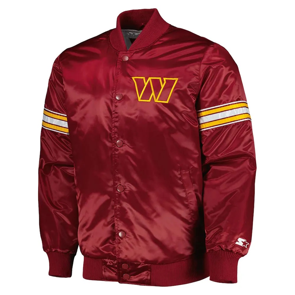 The Pick and Roll Washington Commanders Satin Jacket