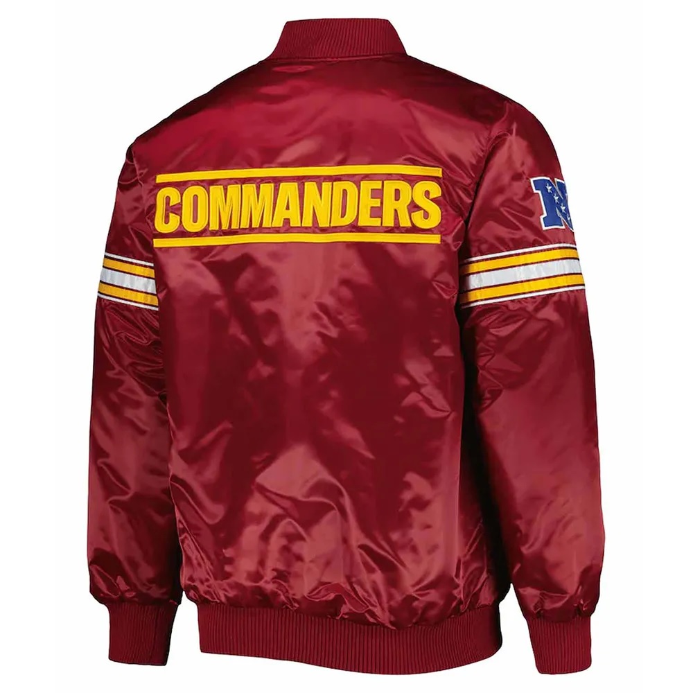 The Pick and Roll Washington Commanders Satin Jacket