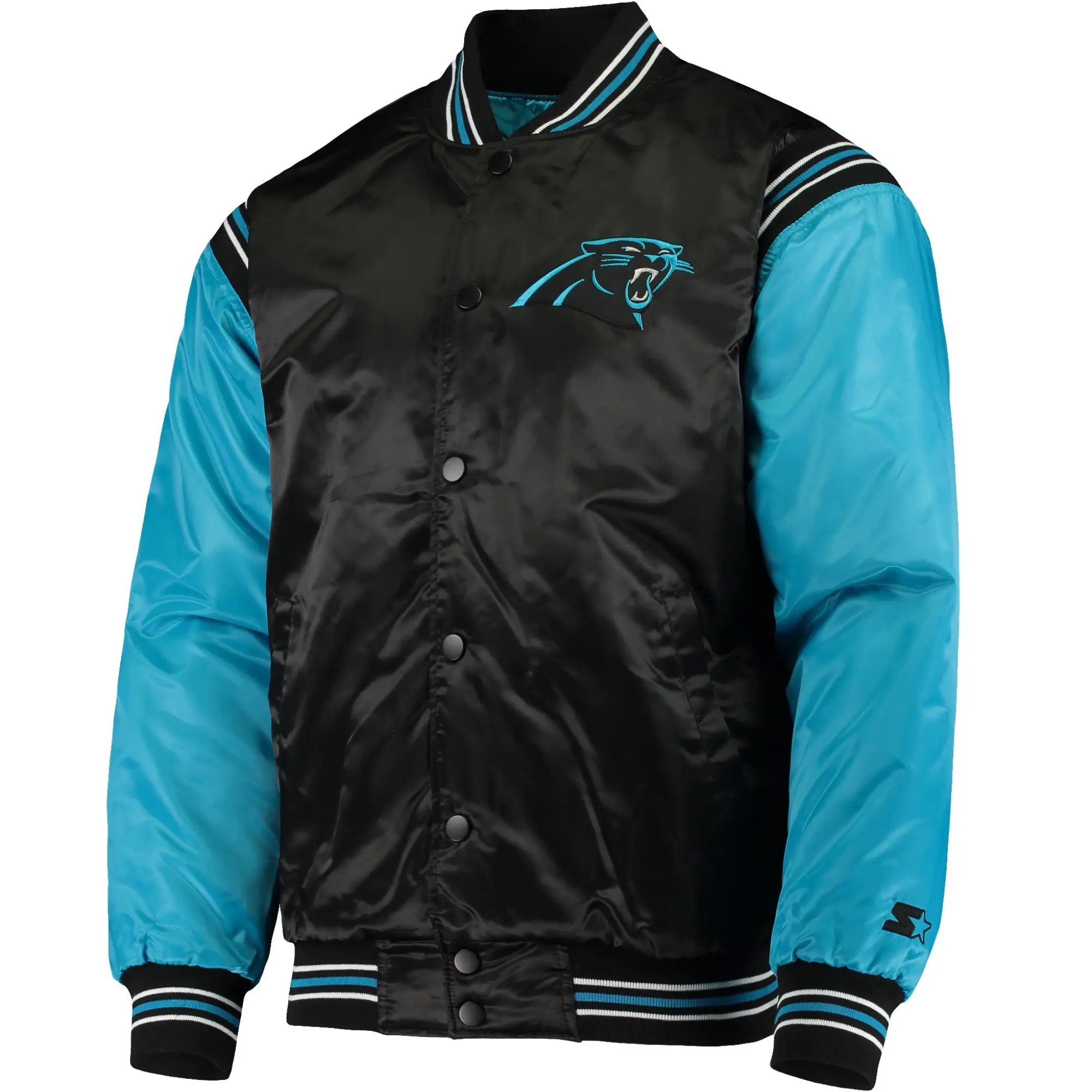 Carolina Panthers Satin Varsity Jacket