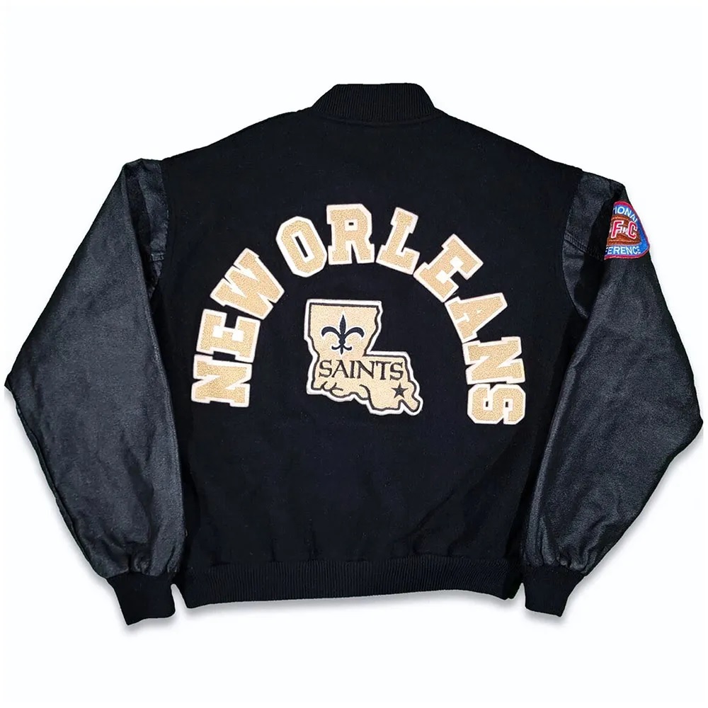 80s New Orleans Saints Varsity Jacket