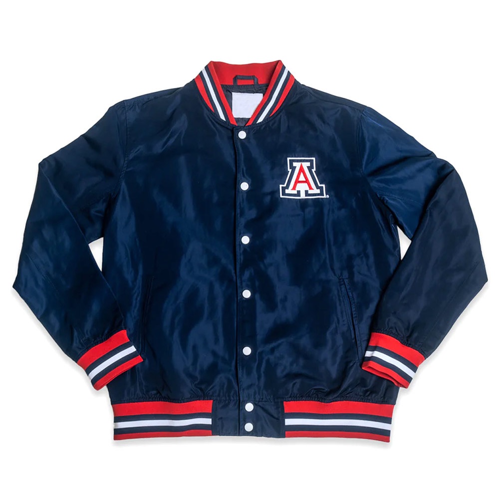 Arizona Wildcats Script Retro Navy Bomber Jacket