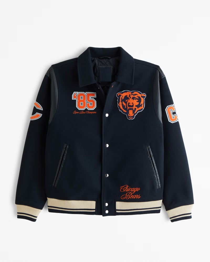 Chicago Bears Varsity Bomber Jacket