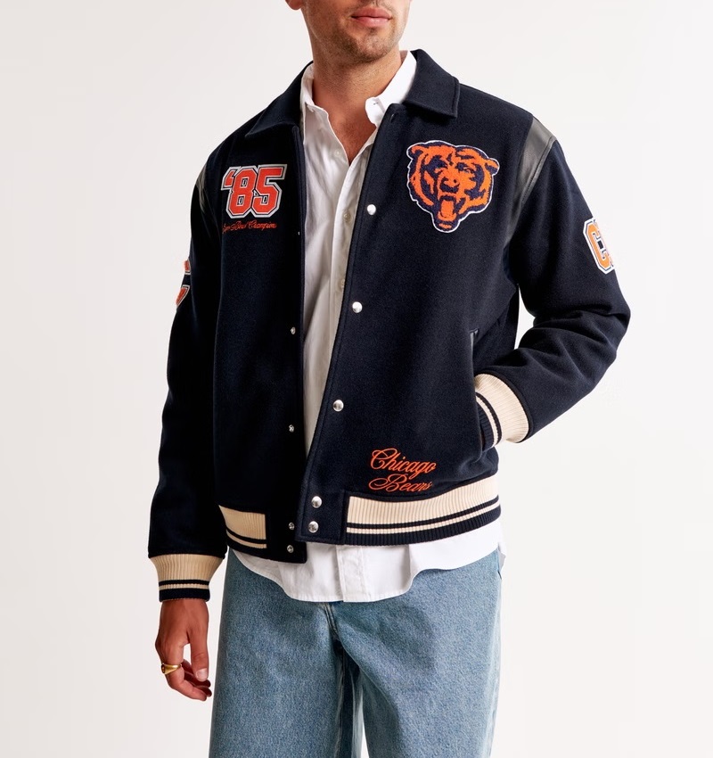 Chicago Bears Varsity Bomber Jacket