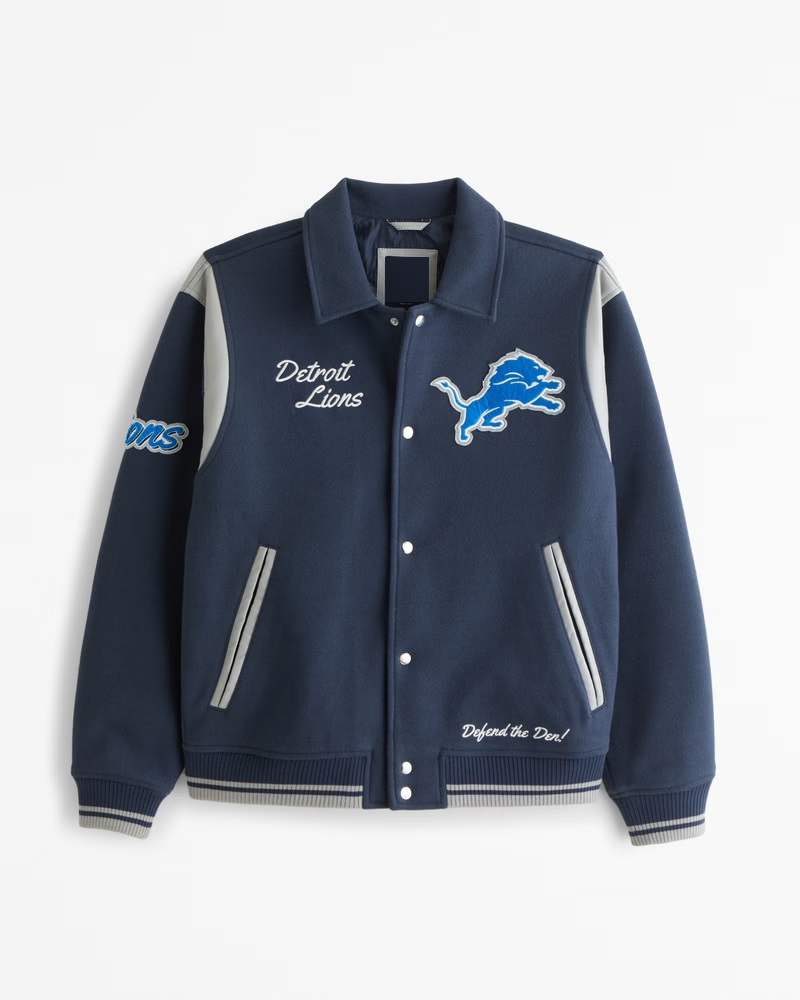 Detroit Lions Varsity Bomber Jacket