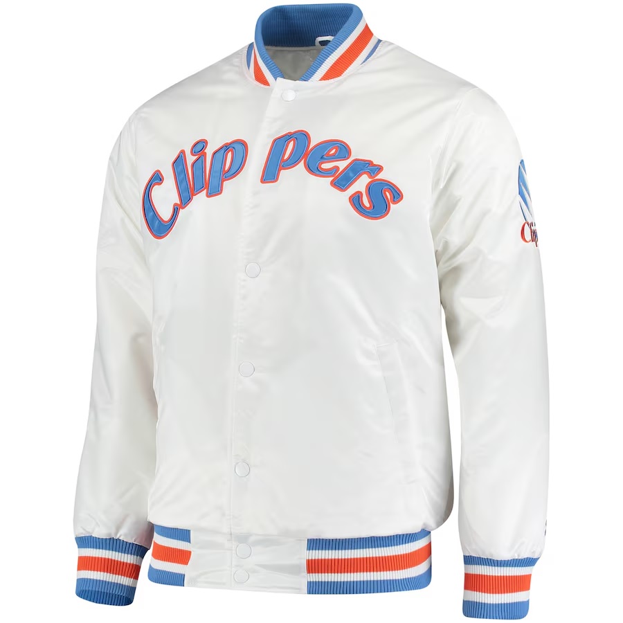 san diegoclippers starter hardwood Clasic satin jacket