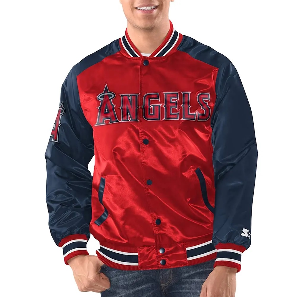 LA Angels Renegade Varsity Satin Jacket