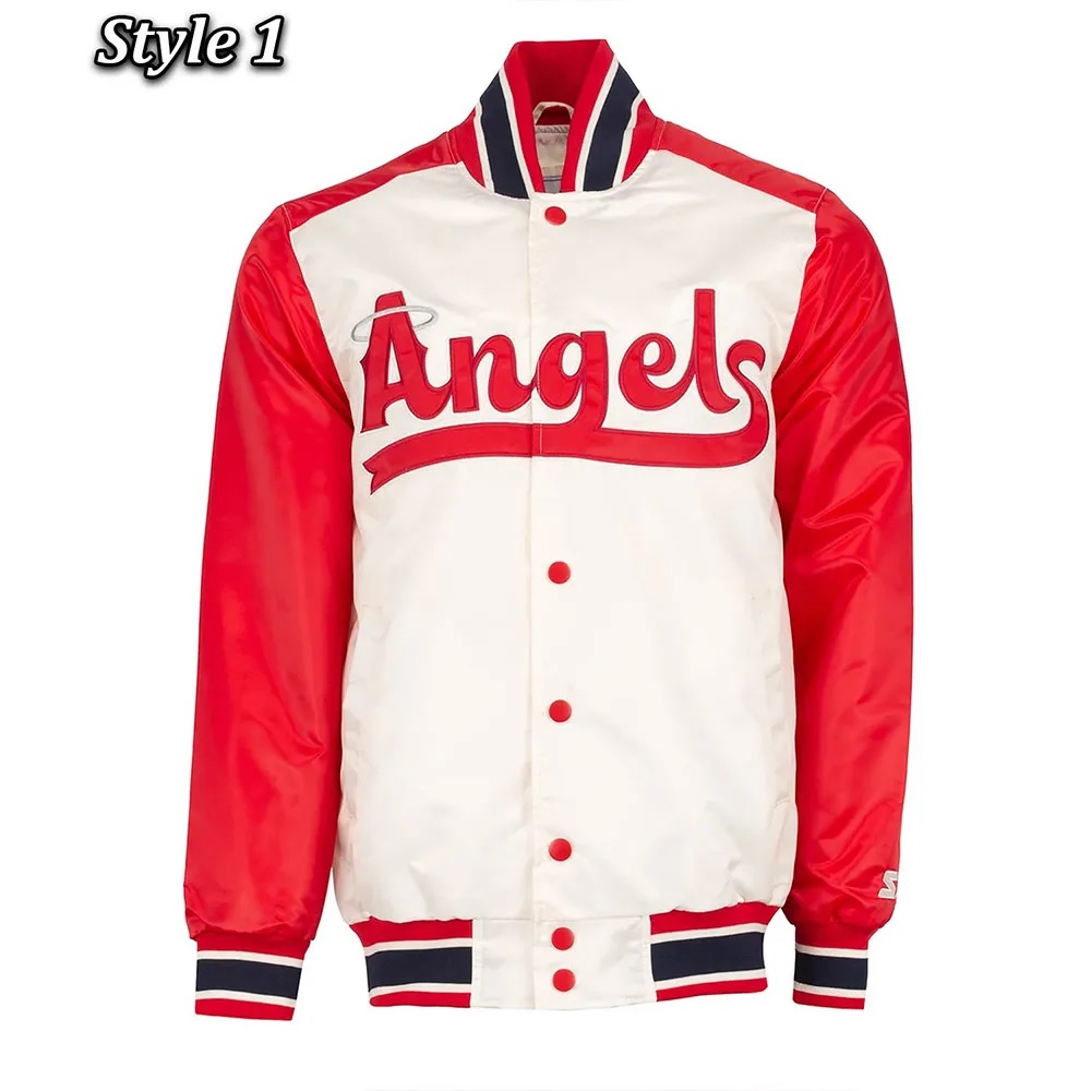 Los Angeles Angels City Connect Satin Varsity Jacket