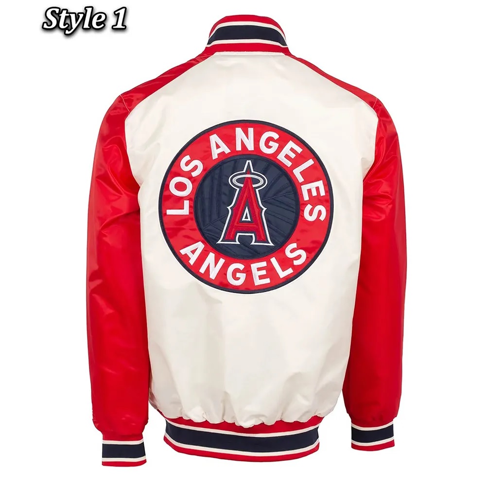 Los Angeles Angels City Connect Satin Varsity Jacket