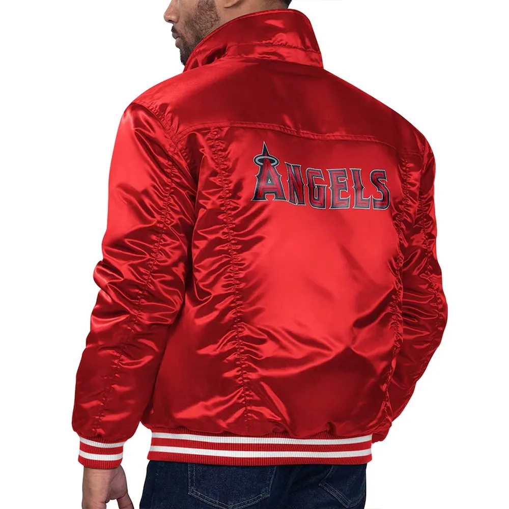 Los Angeles Angels Red Silver Tab Trucker Jacket