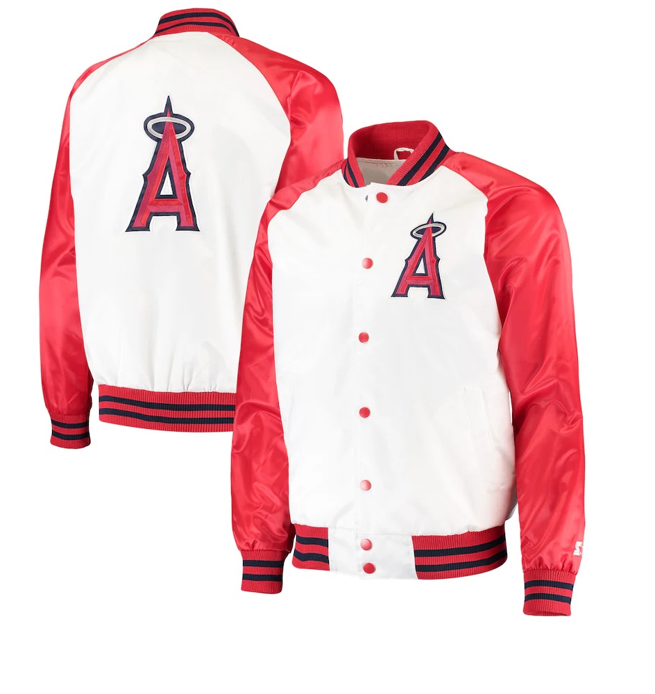 Los Angeles Angels Satin Letterman Jacket