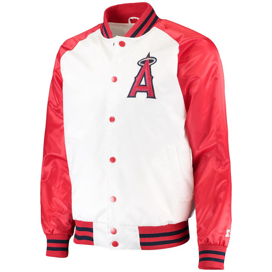 Los Angeles Angels Satin Letterman Jacket