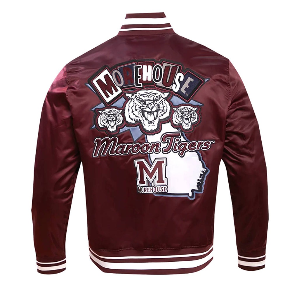 Morehouse College Homecoming Classic Rib Satin Jacket