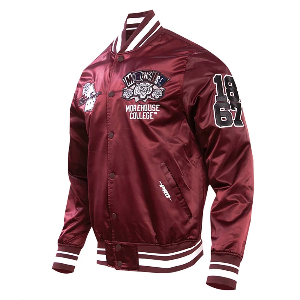 Morehouse College Homecoming Classic Rib Satin Jacket