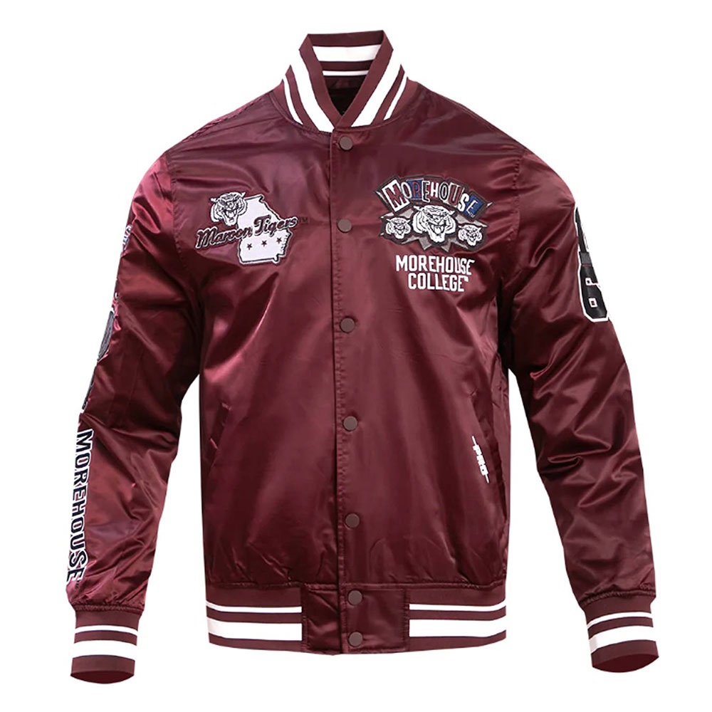 Morehouse College Homecoming Classic Rib Satin Jacket