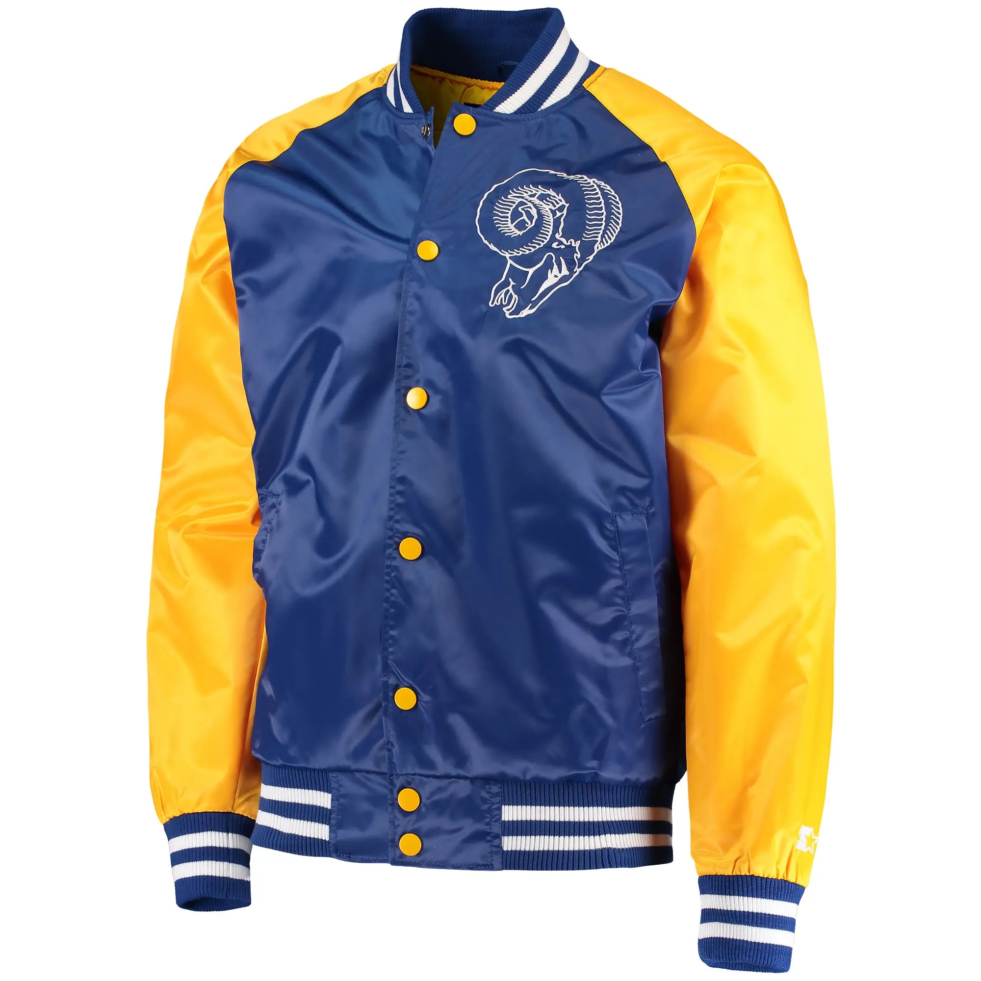 NFL Los Angeles Rams Starter Lead-Off Varsity Satin Jacket