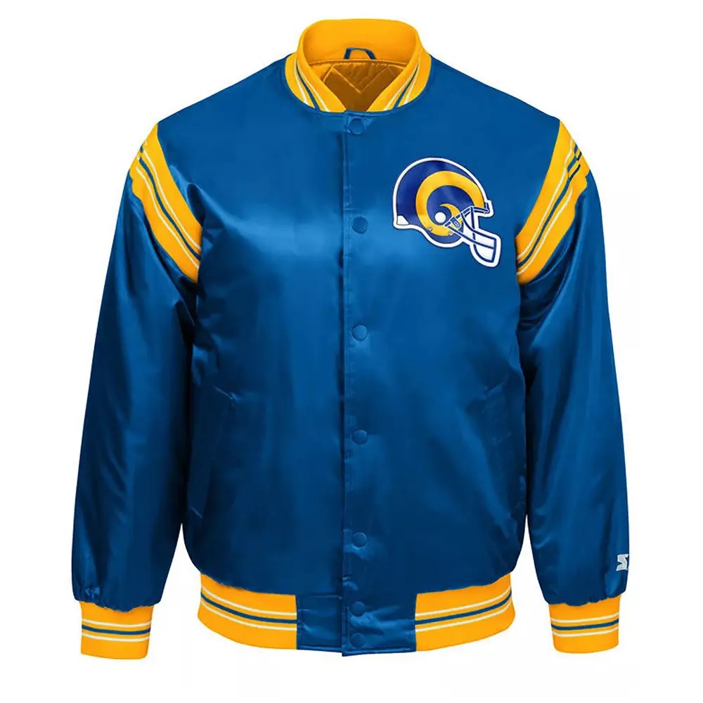 NFL Los Angeles Rams The Enforcer Royal Blue Satin Jacket