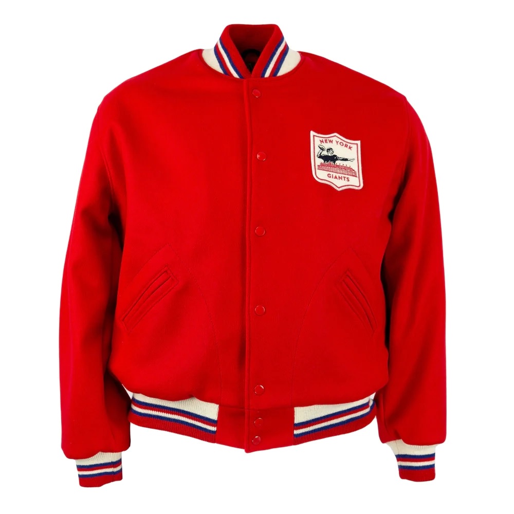 New York Giants 1961 Authentic Red Wool Varsity Jacket