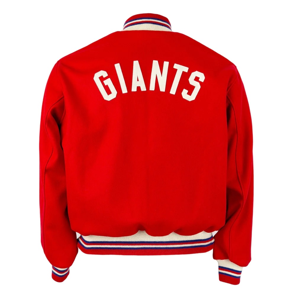 New York Giants 1961 Authentic Red Wool Varsity Jacket