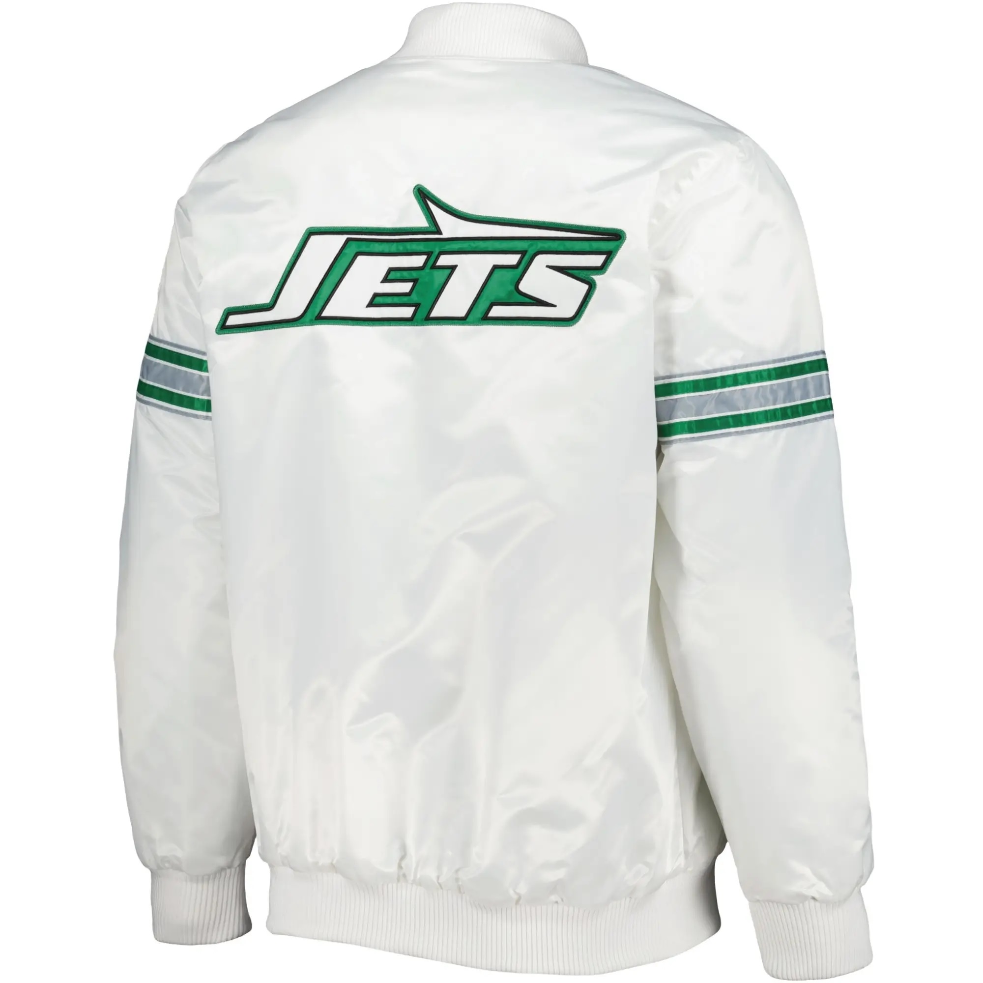 New York Jets Starter Classic Vintage Satin Varsity Jacket