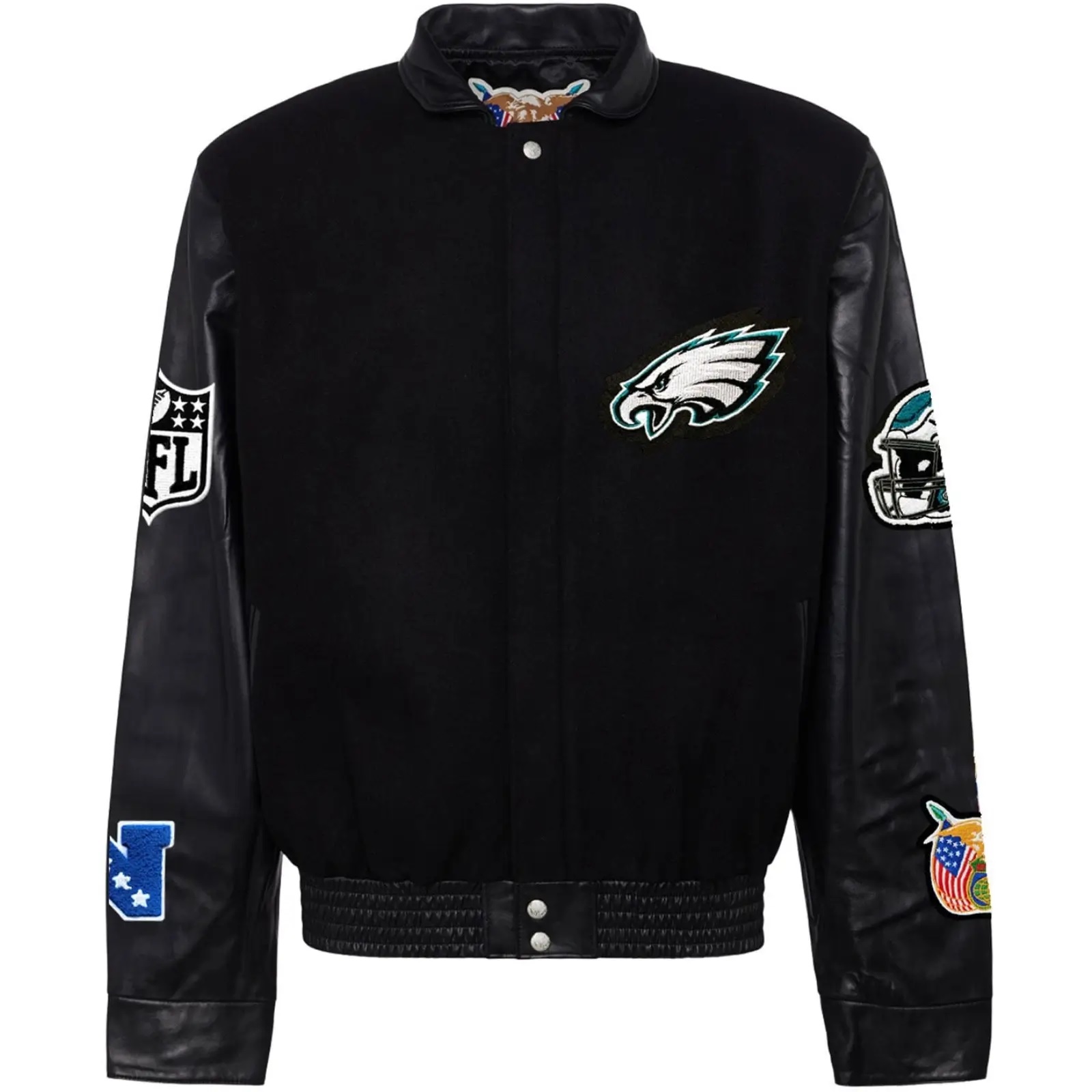 Philadelphia Eagles Jeff Hamilton Wool and Leather Jacket