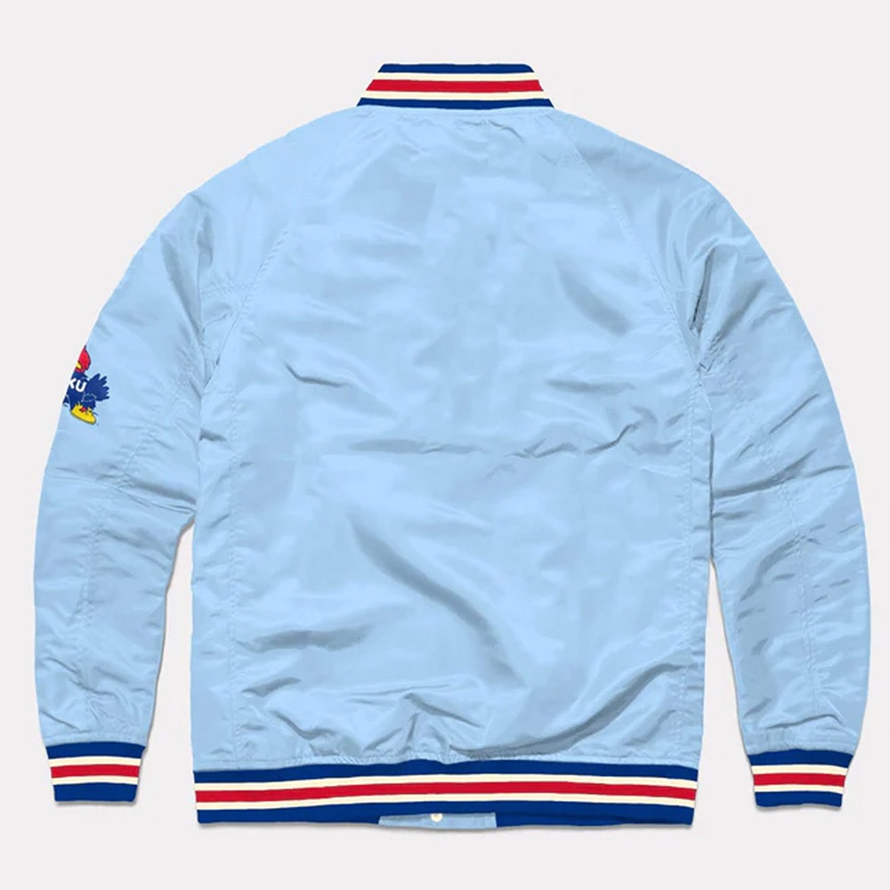 Script Kansas Jayhawks Light Blue Jacket