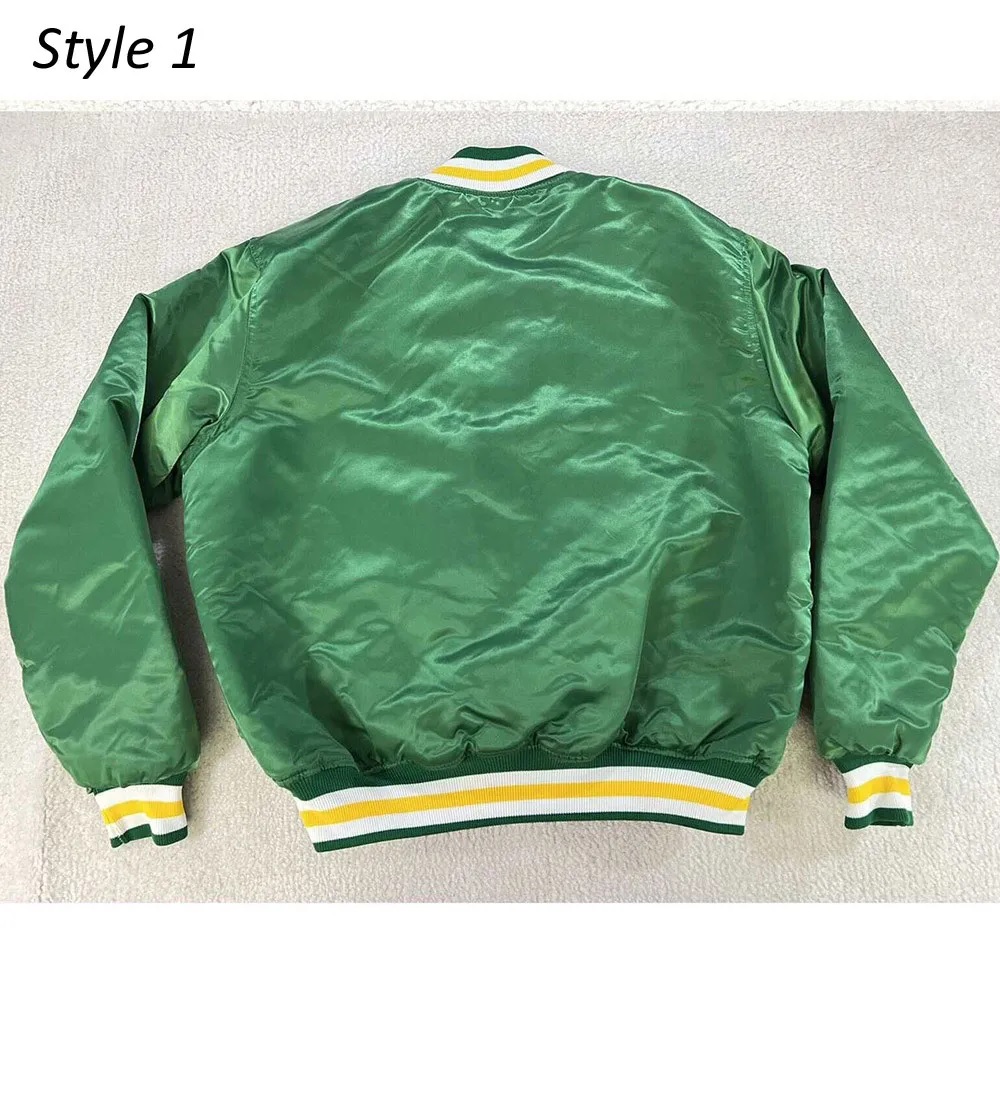 Seattle 80’s Supersonics Full-Snap Satin Jacket